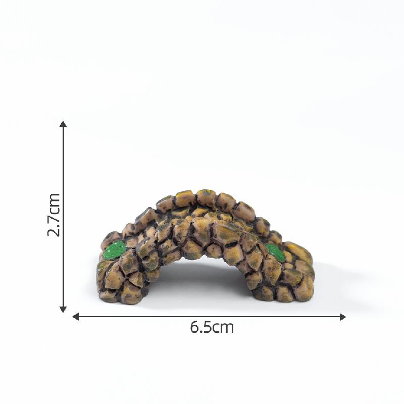 Tiểu cảnh vintage, đèn tháp nước, cầu nhỏ cảnh quan (ZC-5)
