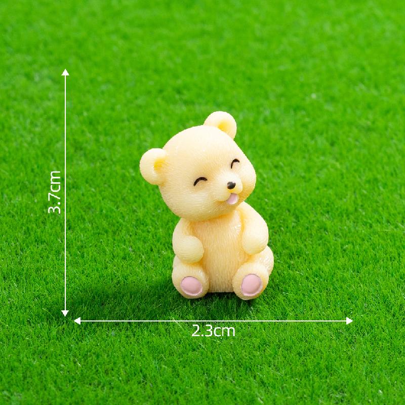 Tiểu cảnh gấu nhỏ với bóng tuyết, trang trí cây cảnh dễ thương (ZC-564)