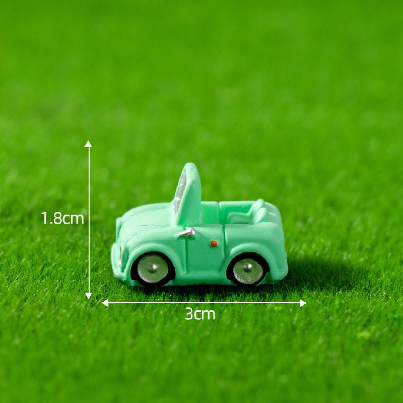 微景观创意迷你Q版汽车交通工具标识DIY装饰品配件微缩场景小摆件