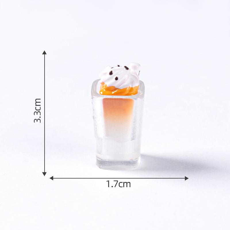 微景观创意仿真饮料冰沙食玩 DIY装饰品盲袋挂配件迷你微缩小摆件