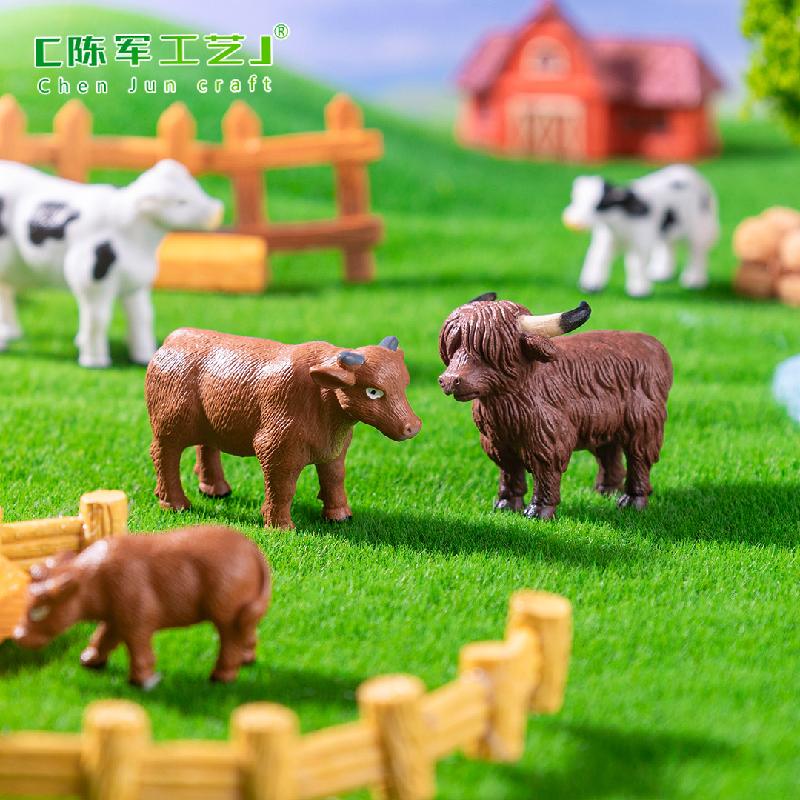 微景观创意写实牛园艺造景DIY装饰品配件迷你小摆件
