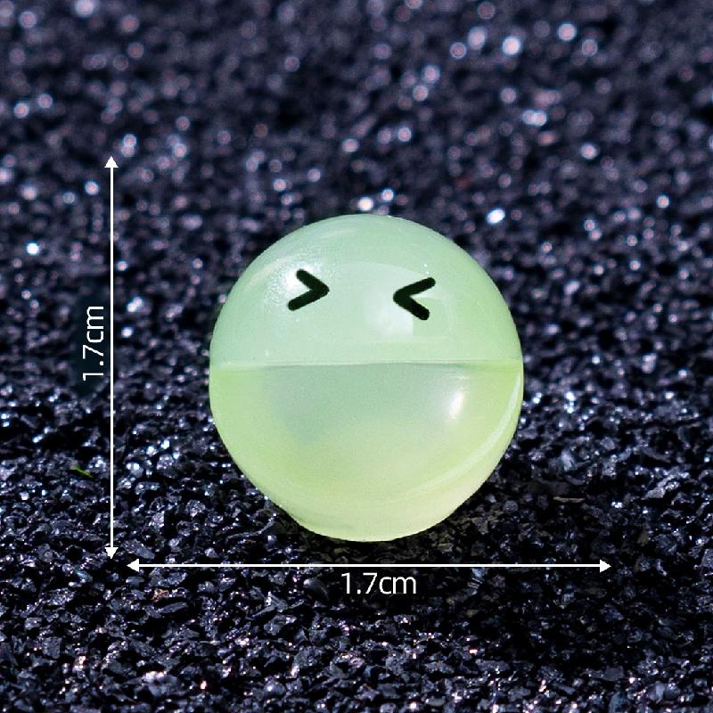 跨境外贸微景观创意夜光豆豆人萌粒 DIY装饰品配件迷你桌面小摆件