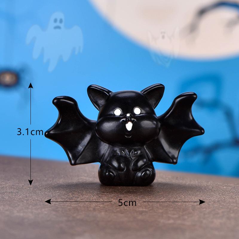 Tiểu cảnh ma và bí ngô Halloween, phụ kiện trang trí cây cảnh (ZC-545)