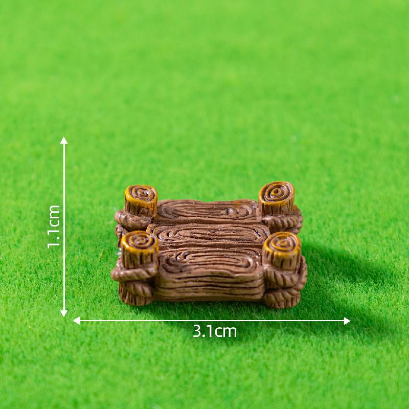 微景观创意木栅栏小桥园艺造景 DIY装饰品配件迷你微缩场景小摆件