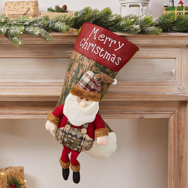 Túi quà Giáng Sinh: tất Giáng Sinh trang trí, túi quà, quà tặng, treo cây thông Noel, bao đựng kẹo.