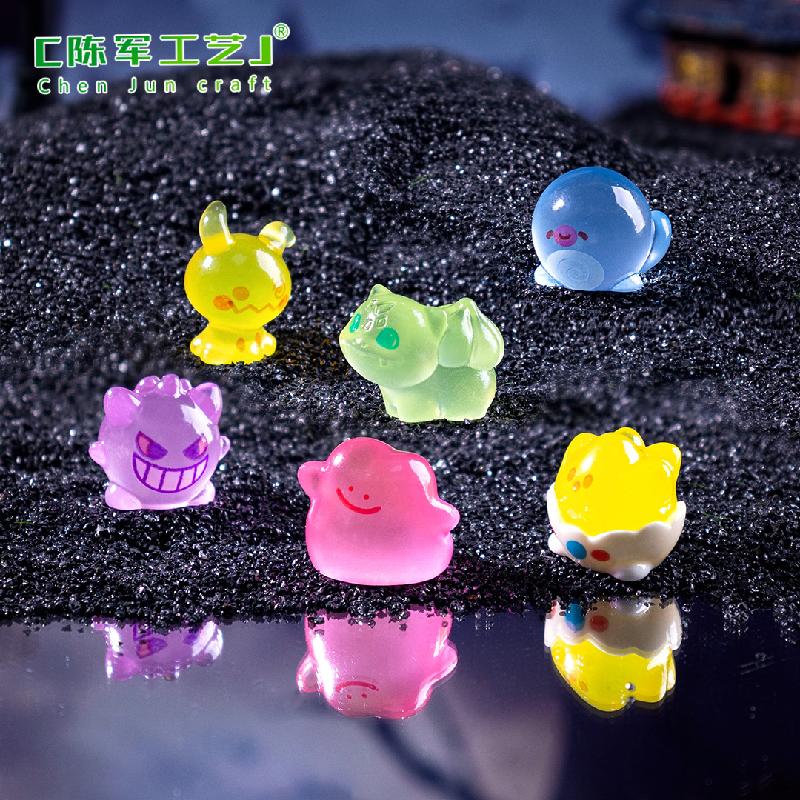 跨境新品微景观创意夜光小精灵万圣节造景 DIY装饰配件迷你小摆件