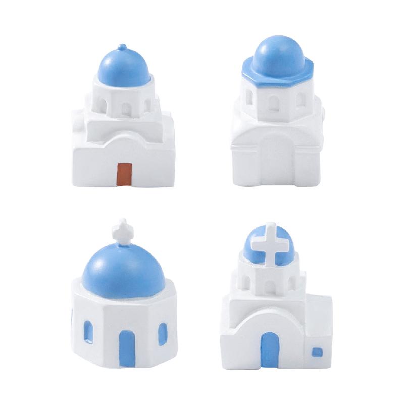 微景观创意地中海房子建筑沙滩造景 DIY装饰品配件迷你微缩小摆件