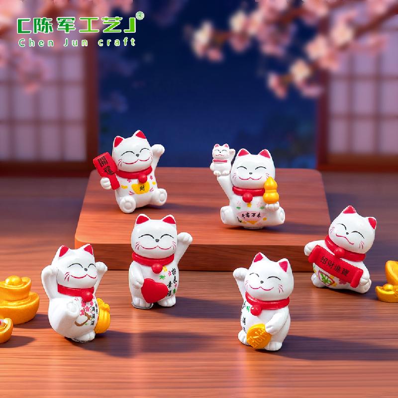 Mèo mini trang trí bánh sinh nhật, xe hơi dễ thương (ZC-634)
