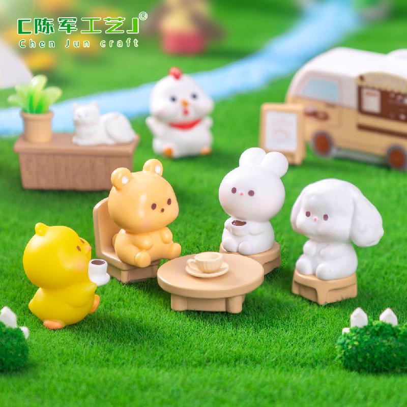 苔藓微景观创意可爱小动物园艺造景DIY装饰品配件迷你桌面小摆件