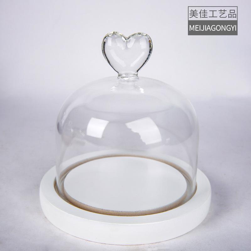 Chụp Thuỷ Tinh Hình Trụ Núm Trái Tim (MJA-14)