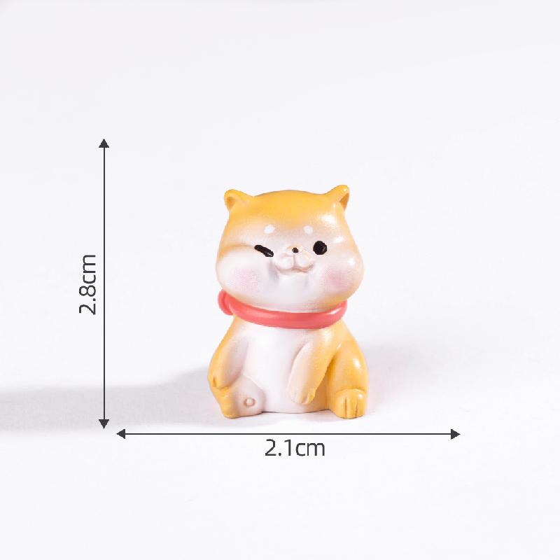 微景观创意可爱调皮小狗娃娃屋 DIY装饰品配件迷你车载桌面小摆件