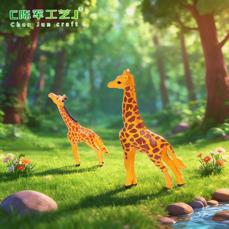 Tiểu cảnh hươu cao cổ nhỏ, phụ kiện trang trí cây cảnh mini (ZC-419)