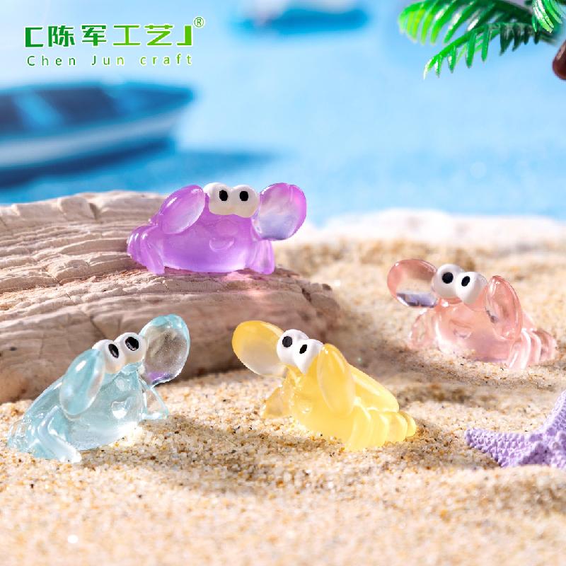 Cua phát sáng – Mô hình cua mini, trang trí bể cá, bàn (M-581)