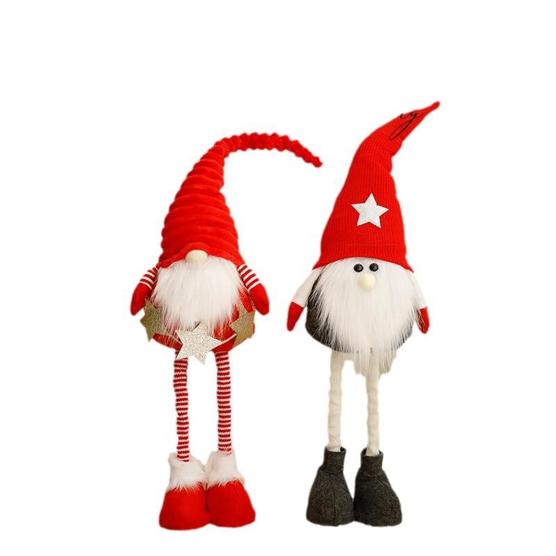 Trang trí Noel: Gnome ông già Noel nhỏ trang trí cửa sổ
