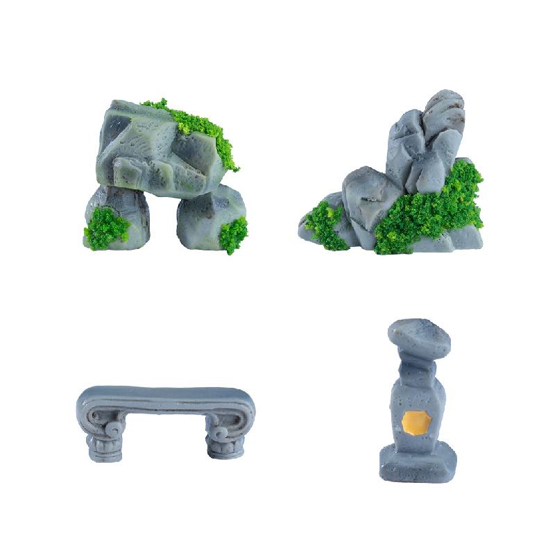 微景观创意石头庭院造景DIY装饰品配件迷你小摆件