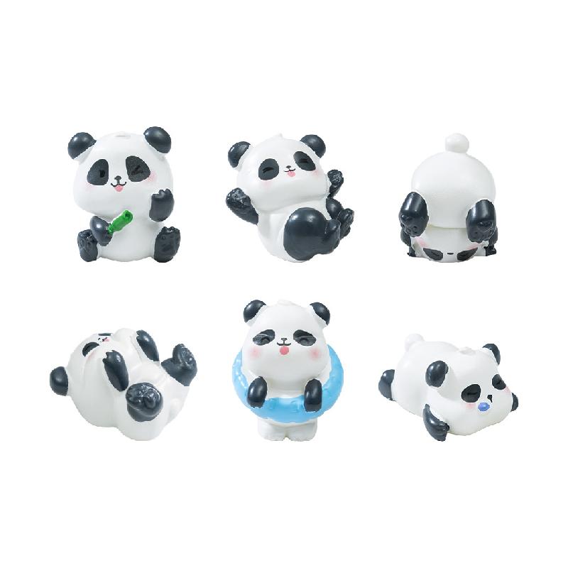 Tiểu cảnh gấu trúc dễ thương, trang trí tre và măng mini (ZC-59)