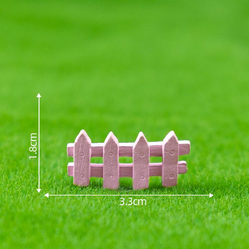 Tiểu cảnh hàng rào 4 màu, trang trí chậu cây mini DIY (ZC-455)