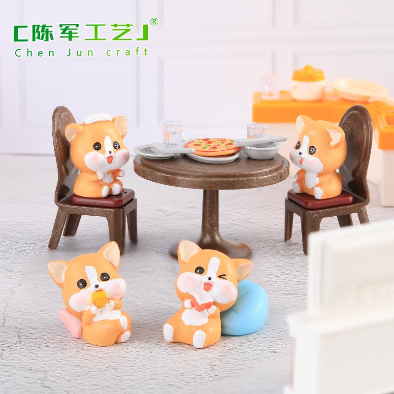 Chó Con, Chó Corgi, Bàn Ghế Nhà Cho Chó (PK-894)