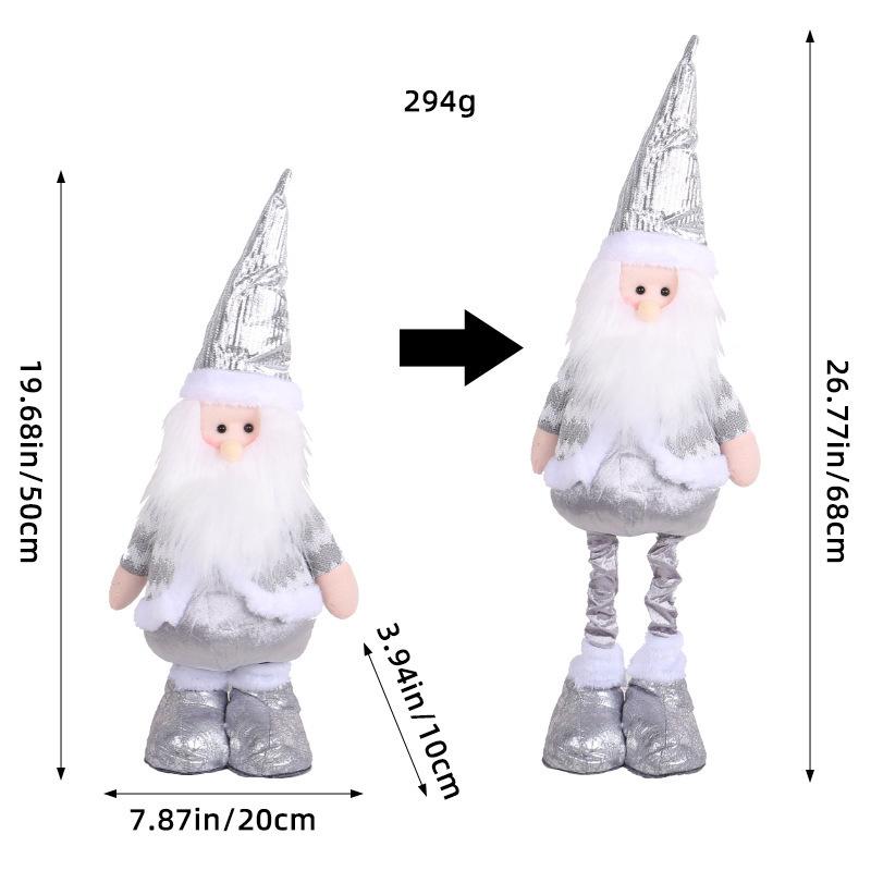 Trang trí Noel: Búp bê người tuyết, nai co giãn, khách sạn