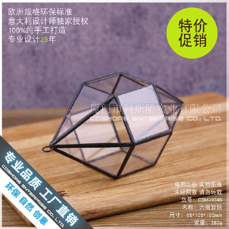 Nhà kính 6 mặt kép Terrarium rêu cảnh (DG-208)