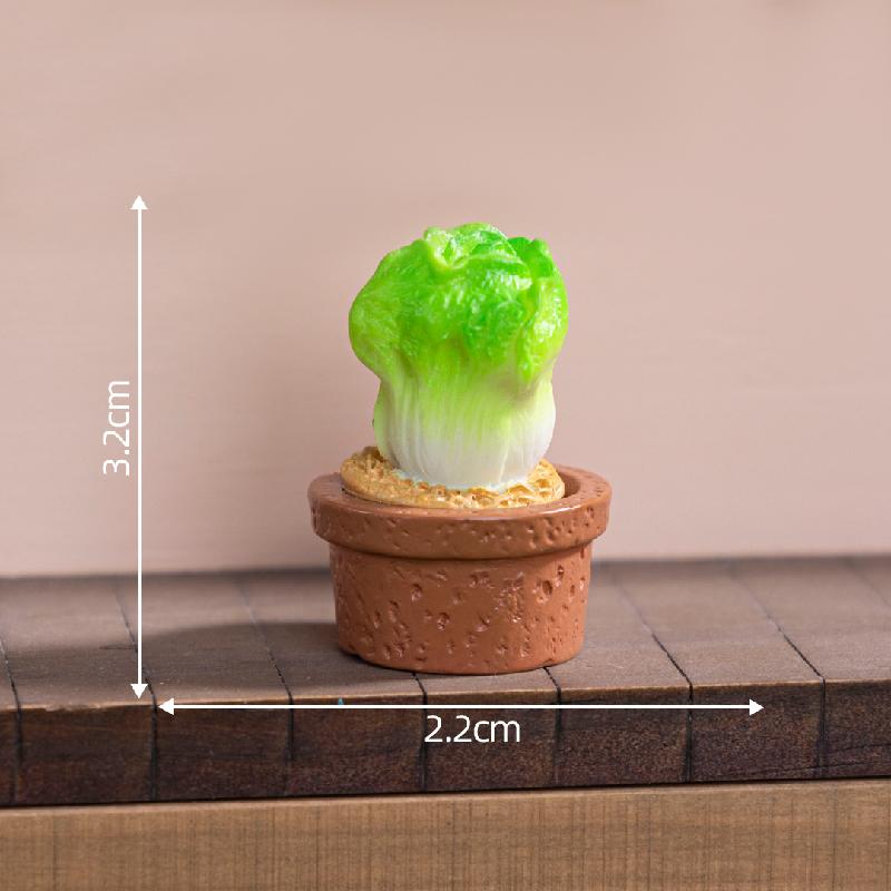 微景观创意可爱蔬菜小盆摘娃屋造景 DIY装饰品配件迷你桌面小摆件