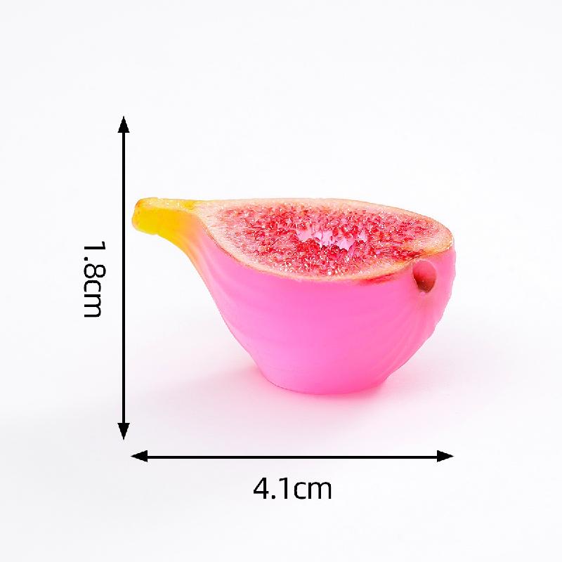 微景观创意夜光半切水果西瓜火龙果萌粒 DIY装饰品配件迷你小摆件