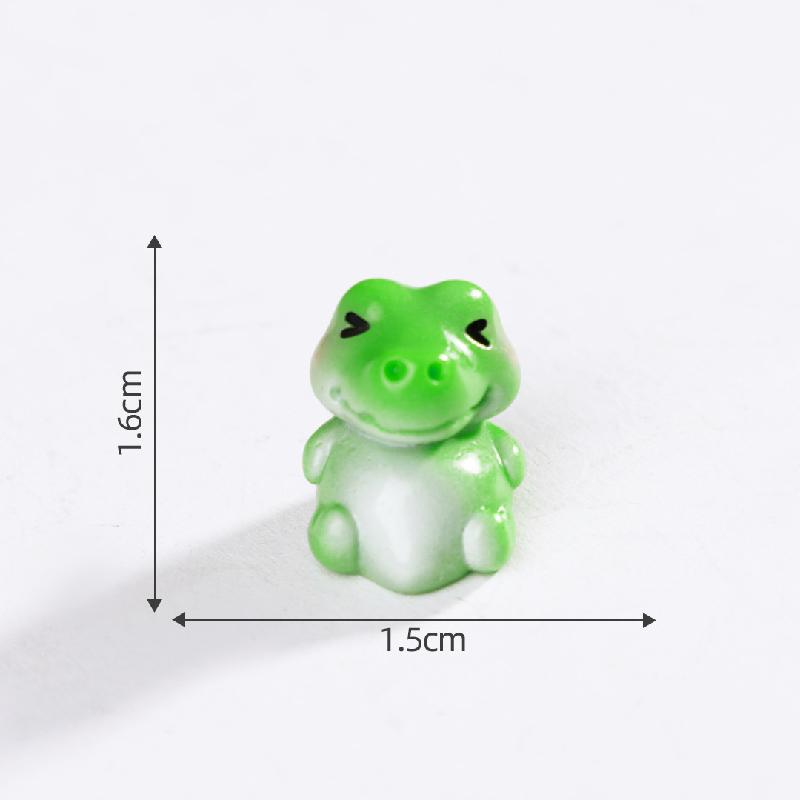 苔藓微景观创意可爱青蛙鳄鱼犀牛小动物公仔 DIY装饰品配件小摆件