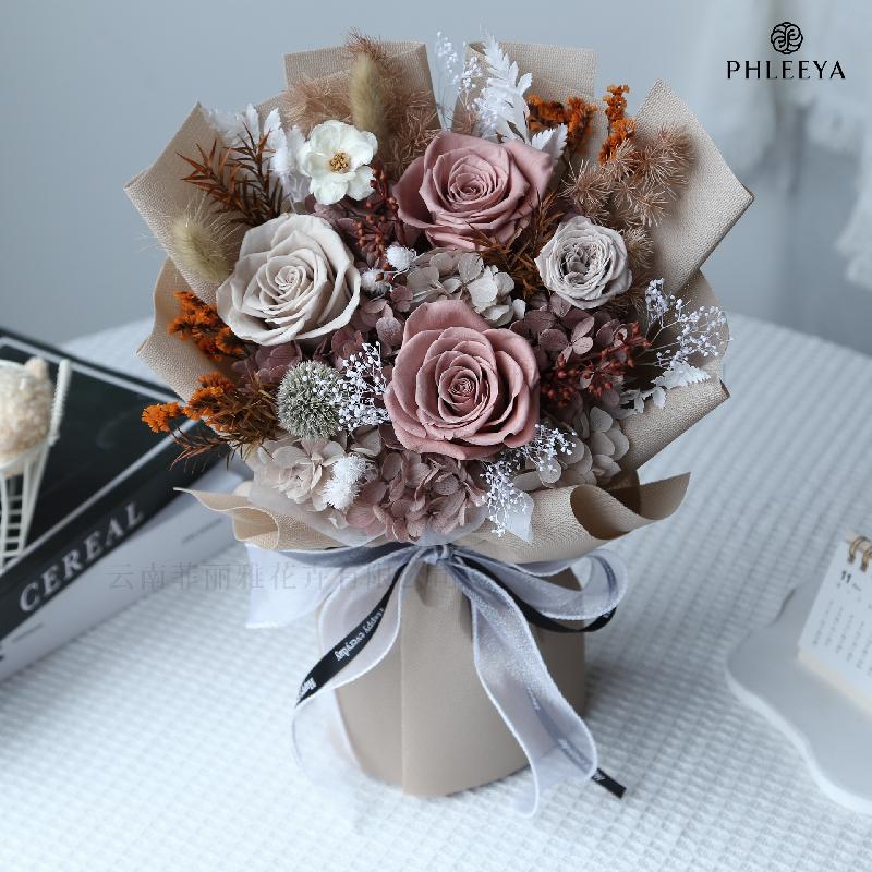 Bó hoa hồng vĩnh cửu quà tặng giáo viên Valentine Thất Tịch (HK-14)