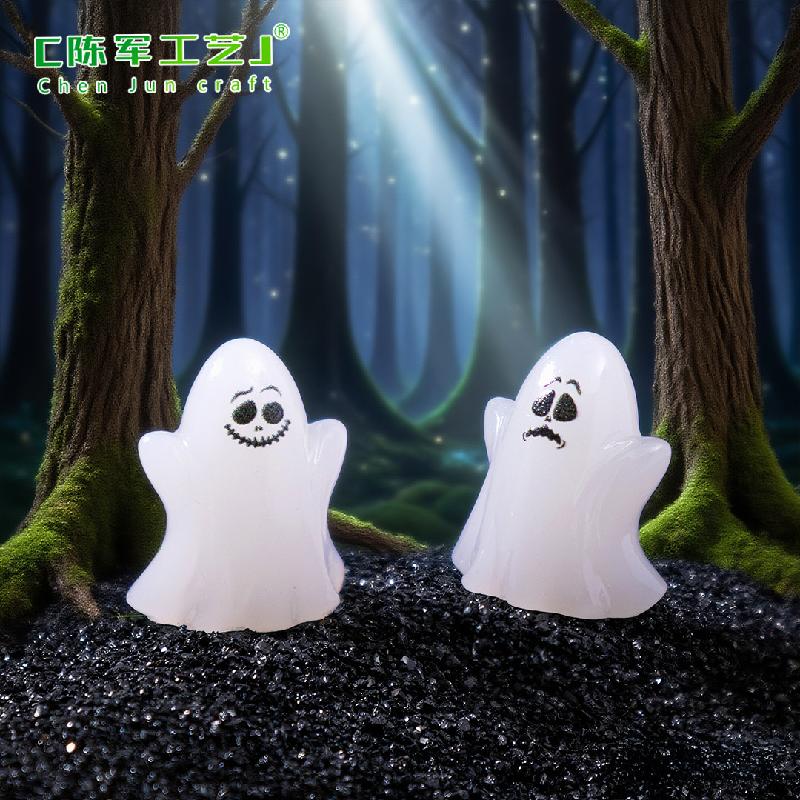 跨境外贸微景观创意幽灵万圣节造景 DIY装饰品配件迷你树脂小摆件