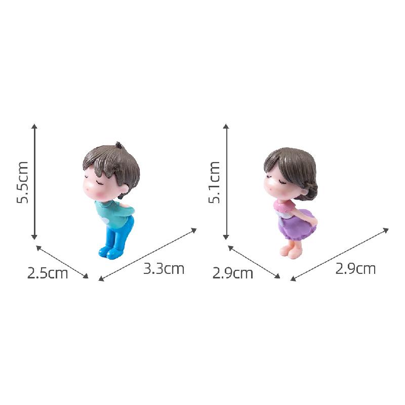 Tiểu cảnh đôi tình nhân Zakka DIY dễ thương trang trí (ZC-705)