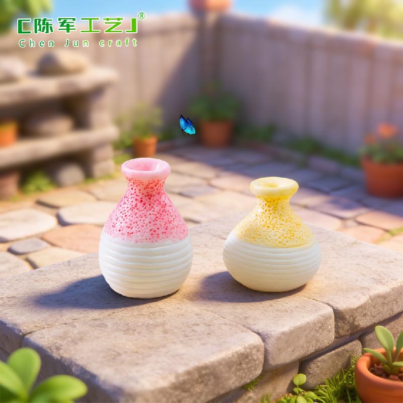 Tiểu cảnh bình hoa mini, phụ kiện trang trí cây cảnh DIY (ZC-110)