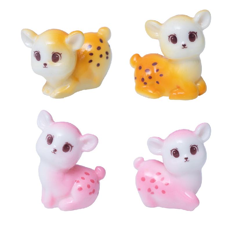 微景观创意如意鹿鹿公仔园艺造景 DIY装饰品挂配件迷你树脂小摆件