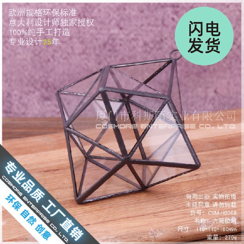 Nhà kính 6 góc cạnh, bình sinh thái (DG-195)
