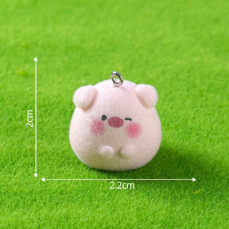 植绒公仔创意可爱小动物系列萌粒 DIY装饰品摆件包包钥匙扣挂配件