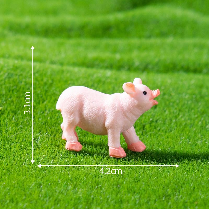 微景观创意田园小牛小羊农夫农场造景 DIY装饰配件迷你微缩小摆件