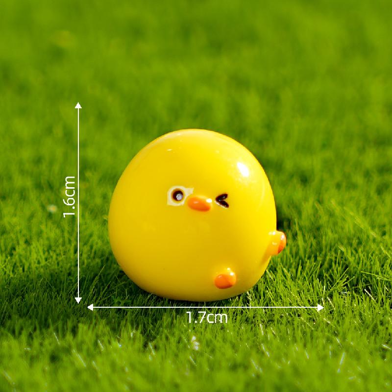 微景观创意可爱蛋壳小鸡仔萌粒 DIY装饰品配件迷你车载桌面小摆件