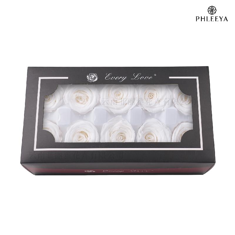 Hoa hồng vĩnh cửu 4cm hạng B 10 bông DIY hoa khô cao cấp (HK-8)