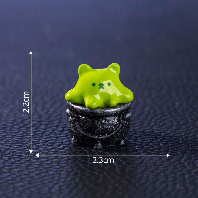 跨境外贸微景观创意女巫坩埚万圣节造景 DIY装饰品配件迷你小摆件