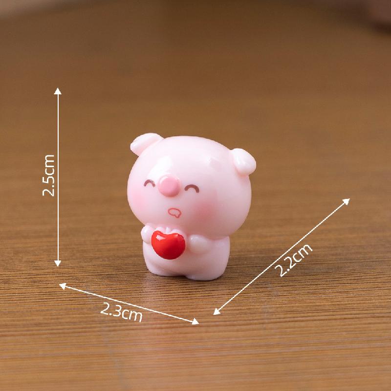 Heo Trái Tim Màu Hồng Mini (PK-685)