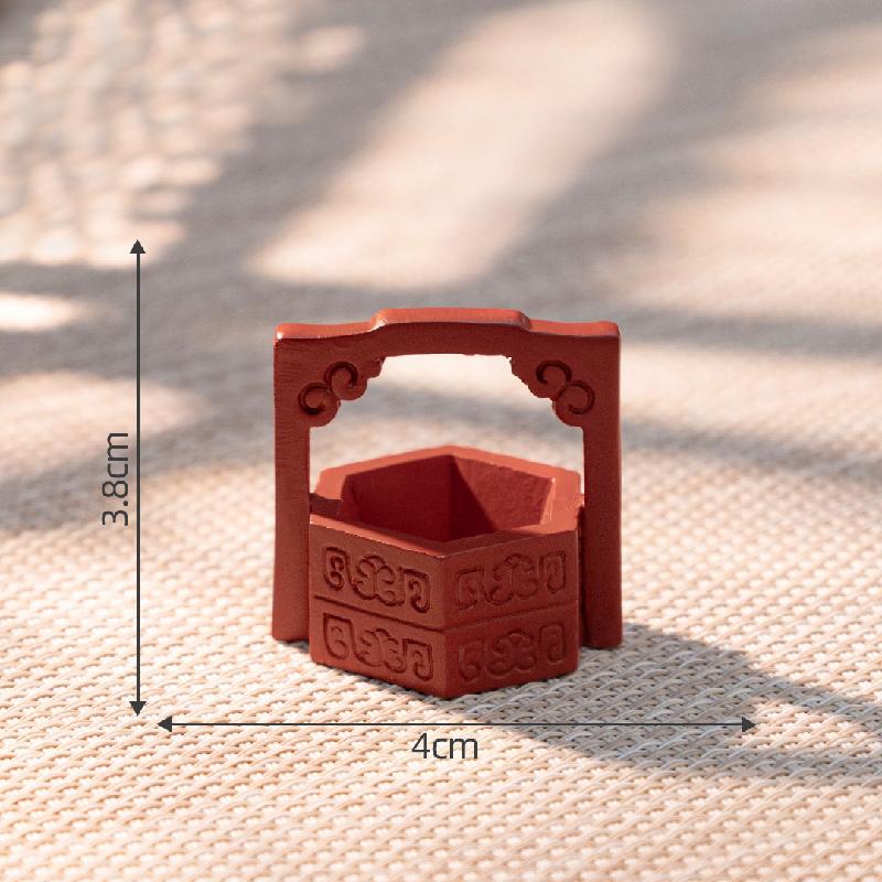 微景观创意古风食盒篮子模型 娃娃屋diy装饰品配件微缩迷你小摆件