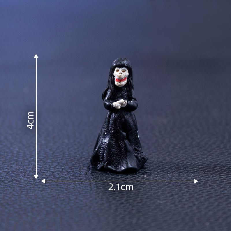 跨境外贸微景观创意骷髅情侣万圣节造景 DIY装饰品配件迷你小摆件