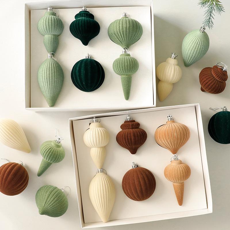 Bóng Noel nhung cao cấp, màu đỏ rượu vang, xanh lá, treo cây thông Noel, trang trí lễ hội sang trọng