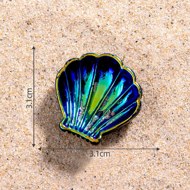 微景观创意贝壳海星鱼缸造景 DIY装饰品生态瓶配件迷你树脂小摆件