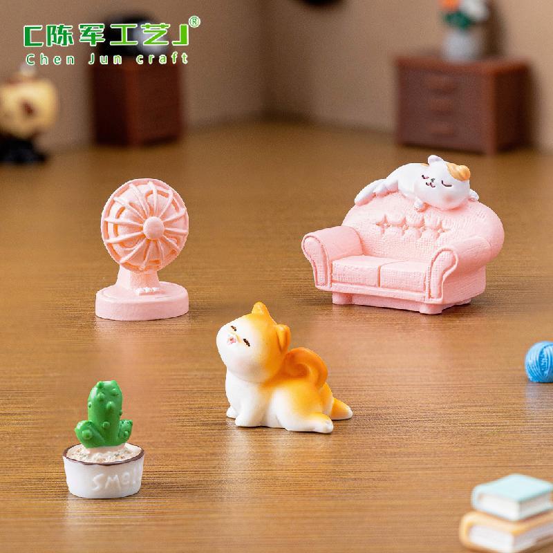 Tiểu cảnh mèo hàng ngày, trang trí cây cảnh đáng yêu (ZC-86)