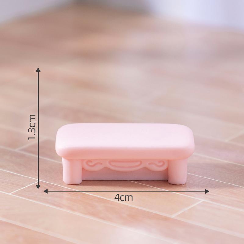 微景观创意可爱粉色沙发衣柜家具娃娃屋 DIY装饰品配件微缩小摆件