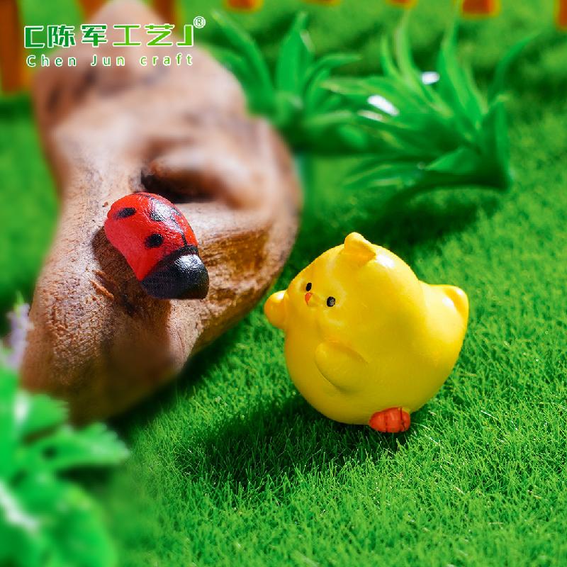 苔藓微景观创意小鸡仔萌粒园艺造景 DIY装饰品配件迷你桌面小摆件