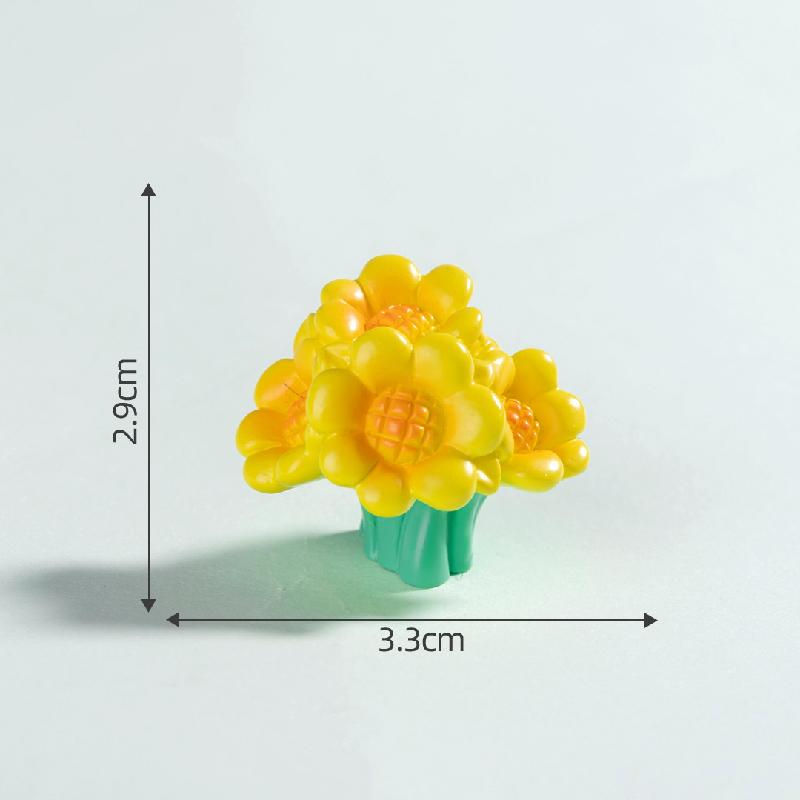 微景观创意可爱向日葵小猫园艺造景 DIY装饰品配件迷你桌面小摆件