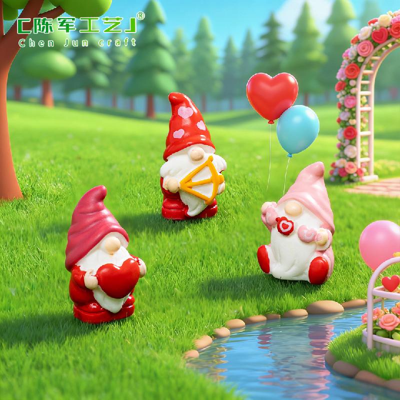Chú lùn Valentine đáng yêu mini trang trí tiểu cảnh (PK-694)
