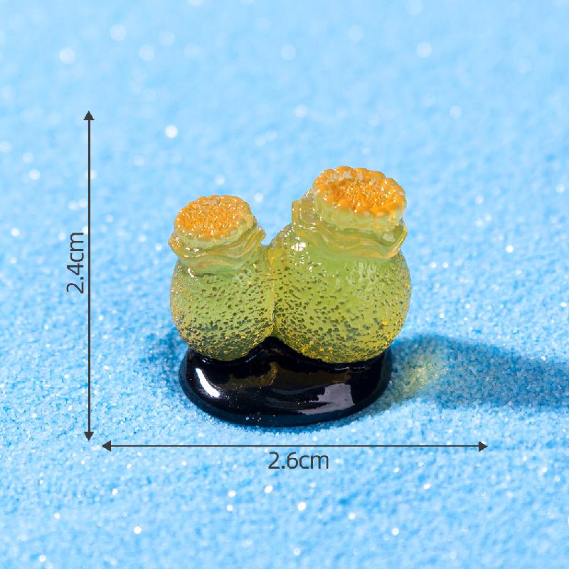 跨境新品微景观夜光小珊瑚 鱼缸海洋造景DIY装饰品配件迷你小摆件