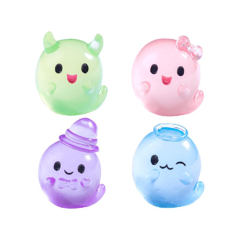 跨境新品微景观创意夜光小怪兽精灵 DIY装饰品配件迷你树脂小摆件